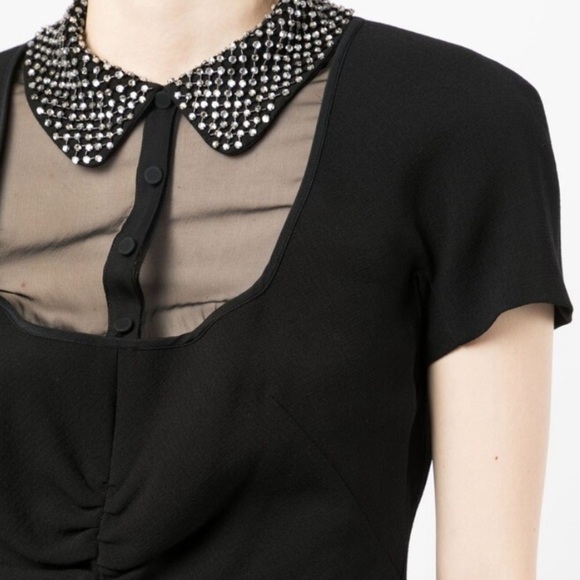 Emilio  PUCCI Vintage Sheer Panelled Short-Sleeved Dress - Picture 2 of 11